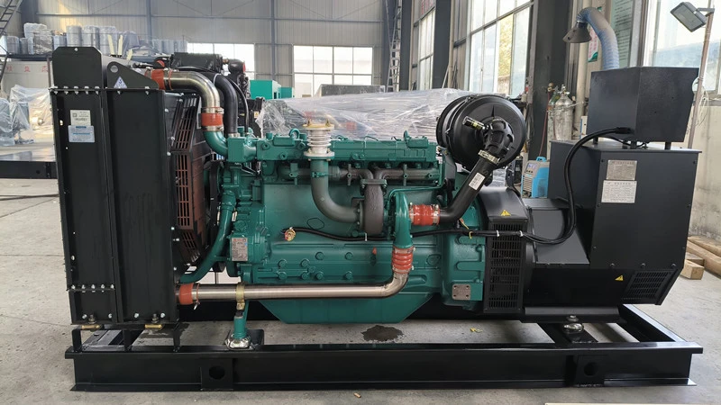 Generator Diesel Tenaga Tipe Terbuka Berpendingin Air Industri 300kw